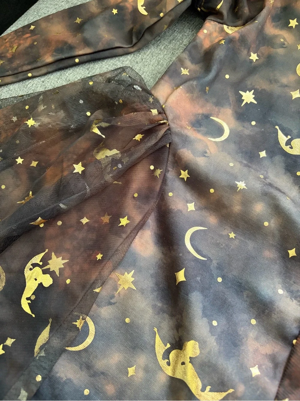 NEW Disney Girls' Aladdin Moon & Stars Costume Dress Size 5/6